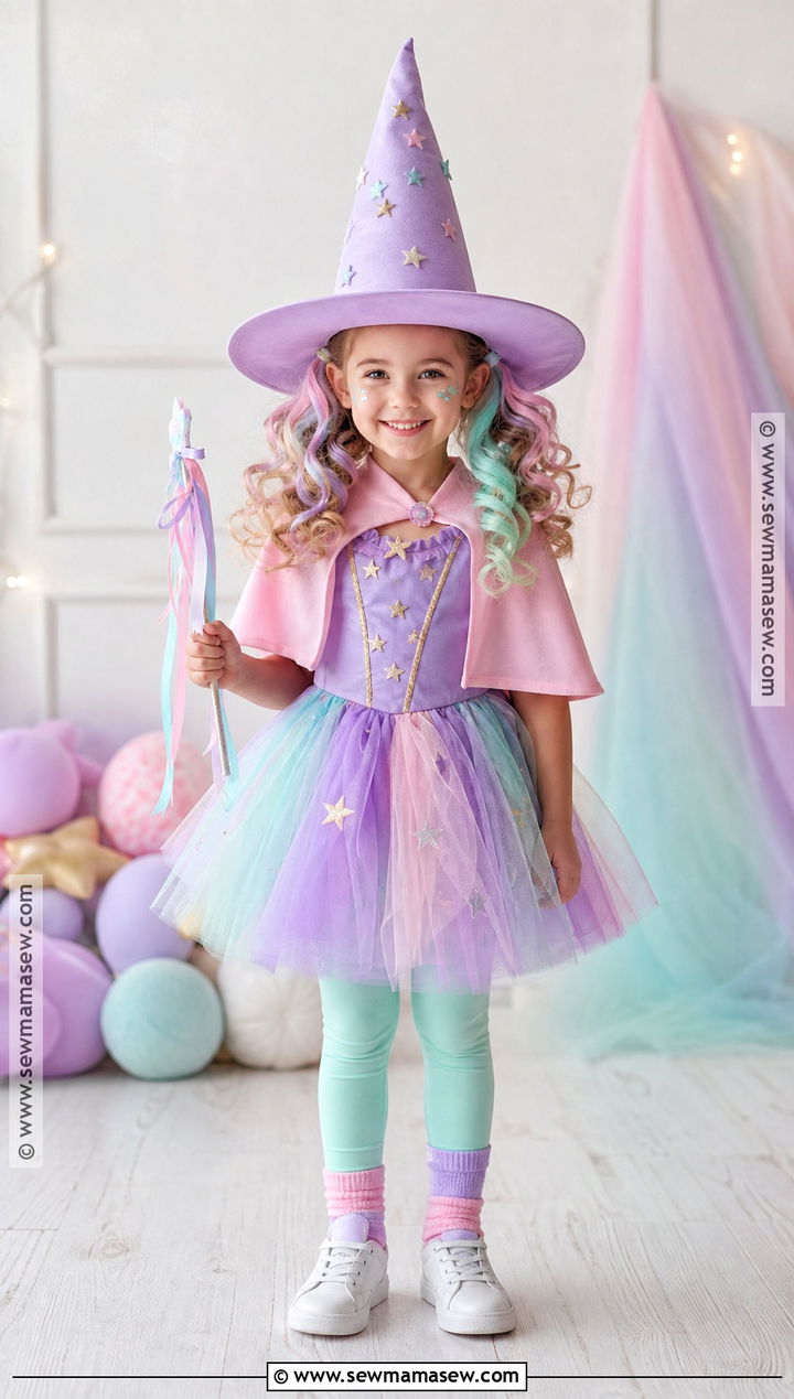 Pastel Witch Costume - 30 witch costumes for kids