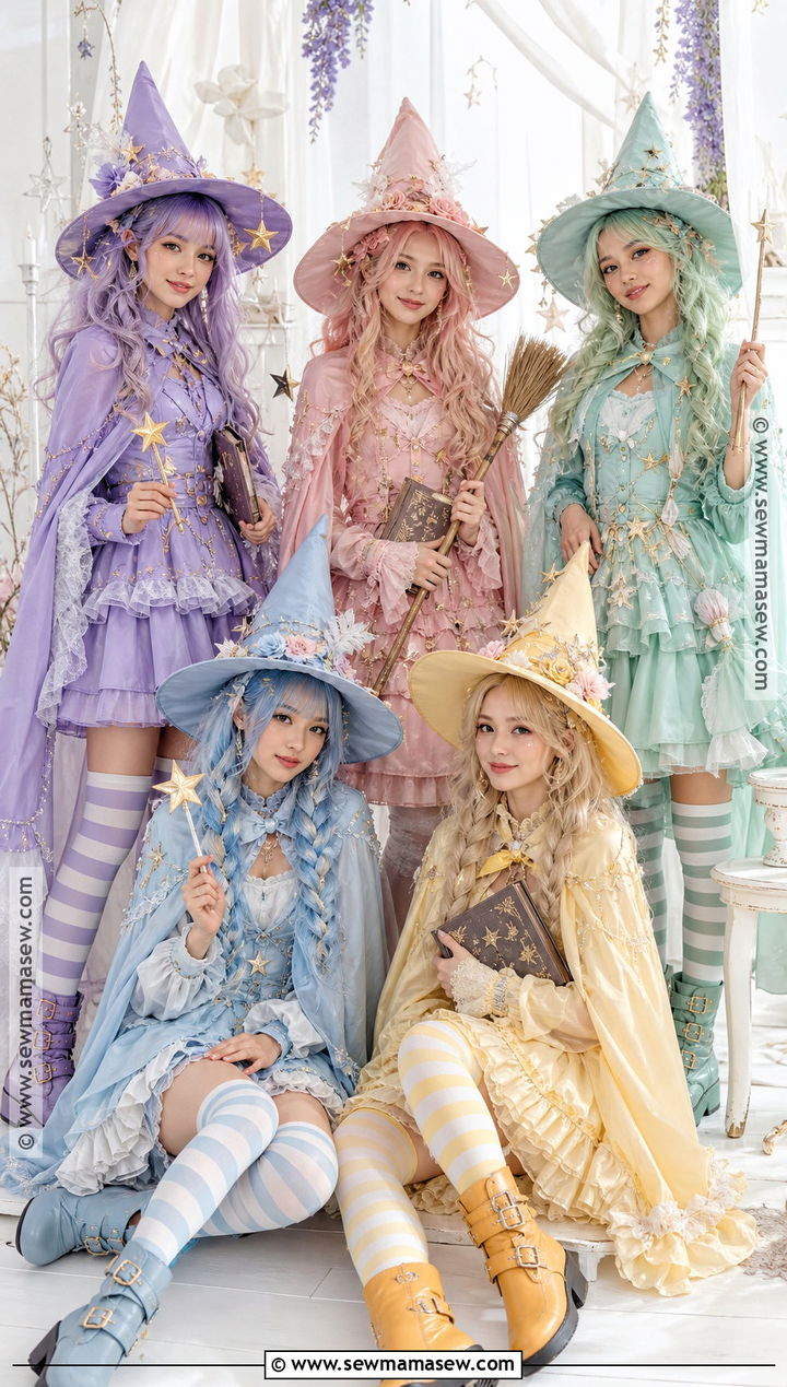 Pastel Witch Group Costume - 40 cute group halloween costumes