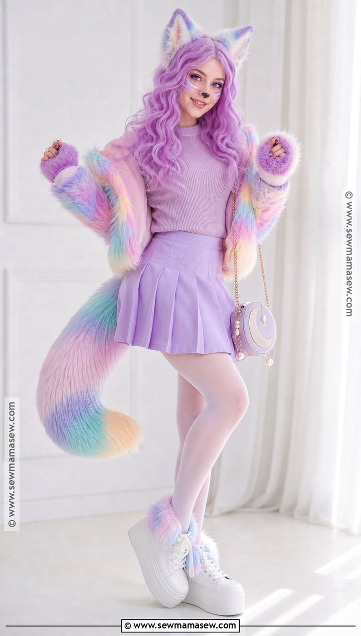 Pastel Wolf Costume - 30 Wolf Halloween Costume Ideas for Women