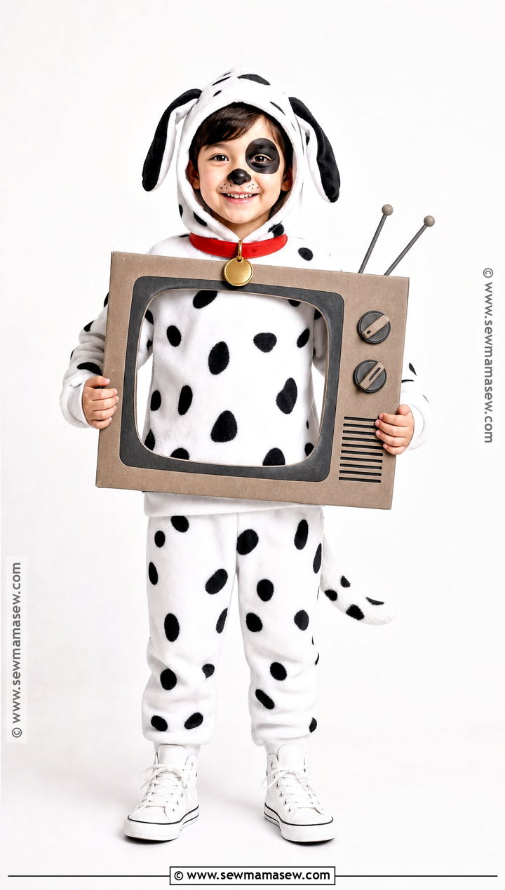Patch Dalmatian Costume With Eye Spot - 40 101 dalmations costume ideas