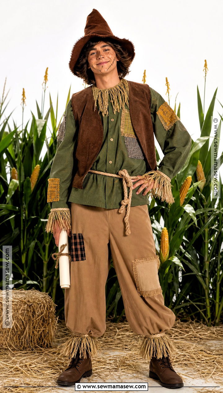 Patchwork Scarecrow Halloween Costume - 30 Wizard Of Oz Halloween Costumes