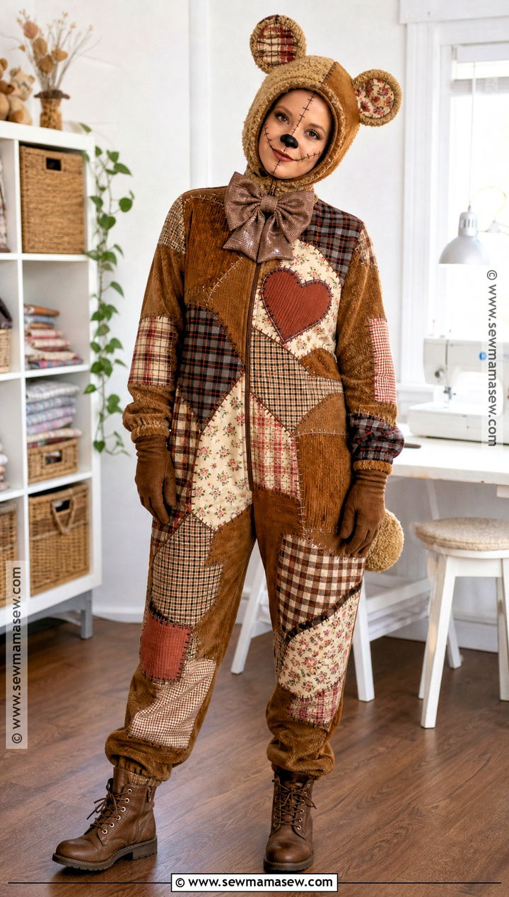 Patchwork Teddy Bear Costume - 35 teddy bear costume ideas