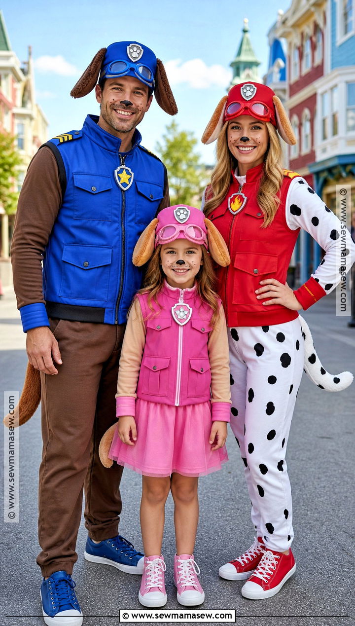 Paw Patrol Family Costume - 35 Family Of Three Halloween Costumes