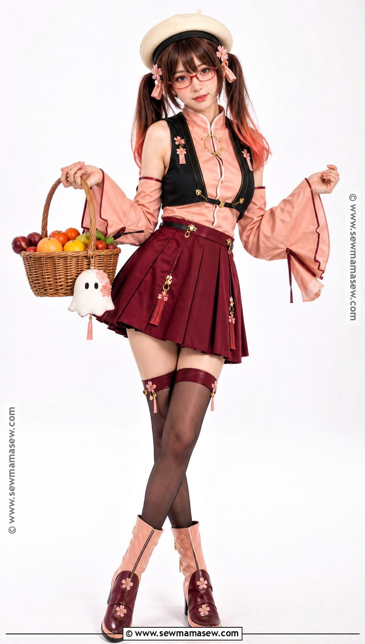 Peach Themed Hu Tao Cosplay - 40 hu tao cosplay ideas