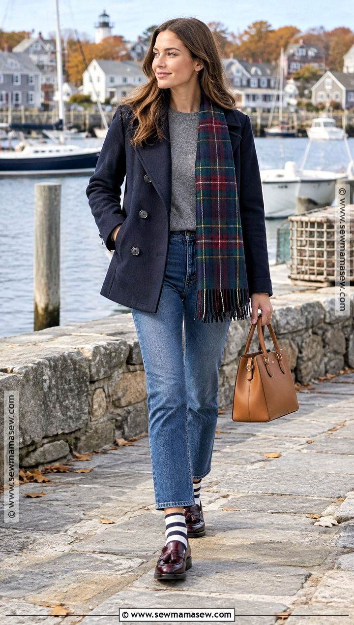 Peacoat New England Fall Outfit - 25 new england fall outfits