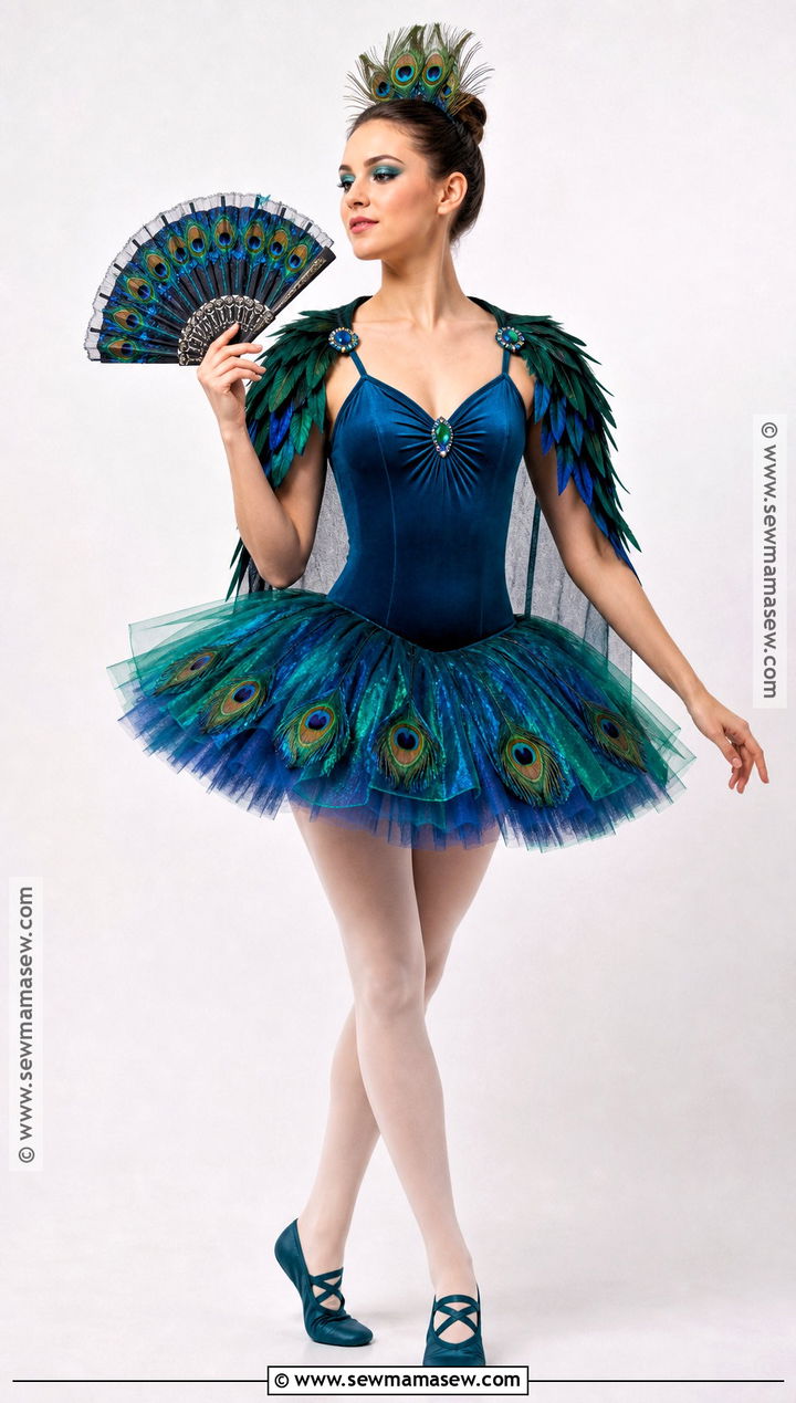 Peacock Ballerina Costume - 30 ballet halloween costumes