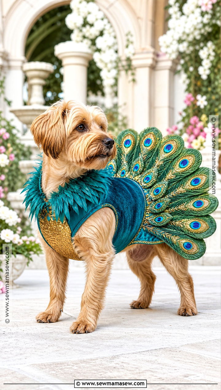 Peacock Dog Halloween Costume - 45 dog halloween costumes