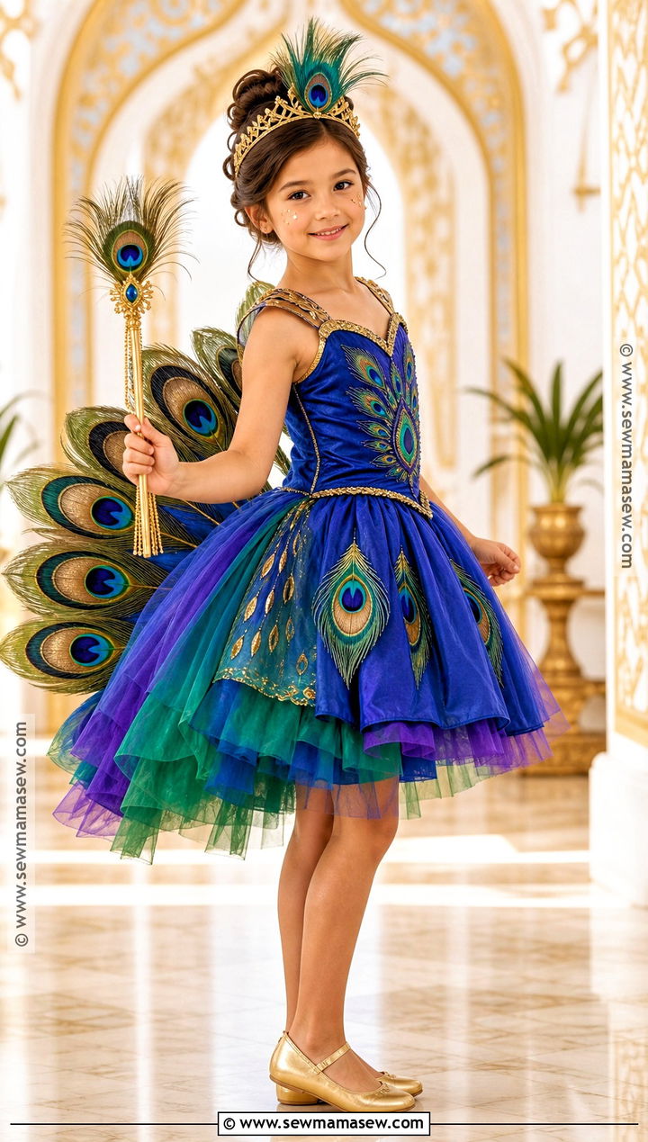 Peacock Princess Costume - 30 peacock costume ideas for kids
