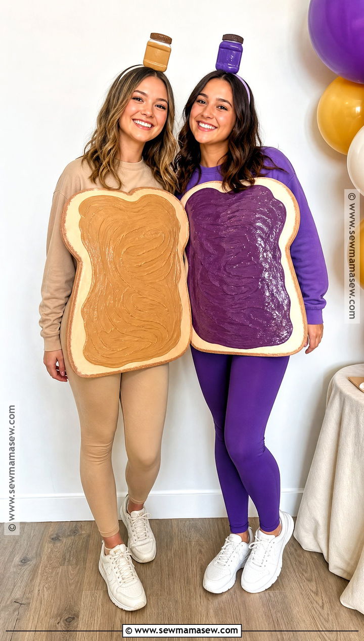 Peanut Butter And Jelly BFF Costume - 30 halloween costumes for bffs