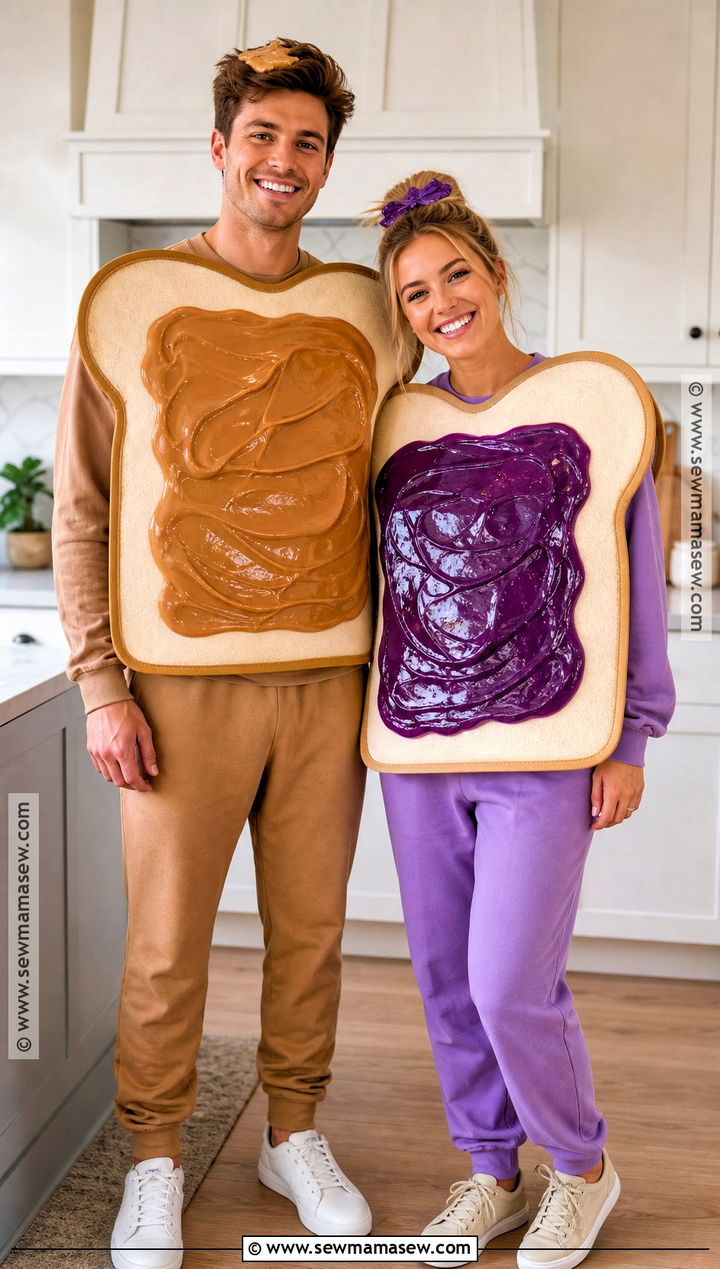 Peanut Butter And Jelly Costume - 35 clever couples halloween costumes