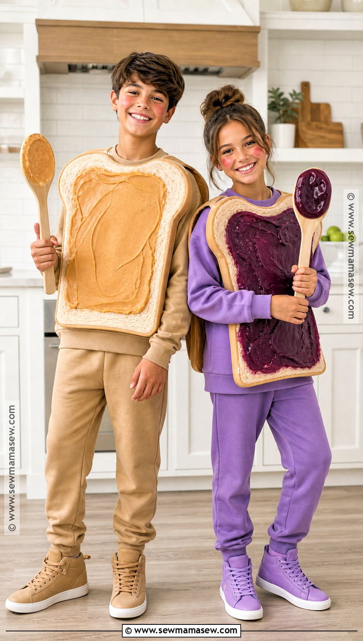 Peanut Butter And Jelly Costume - 30 brother sister halloween costumes for kids