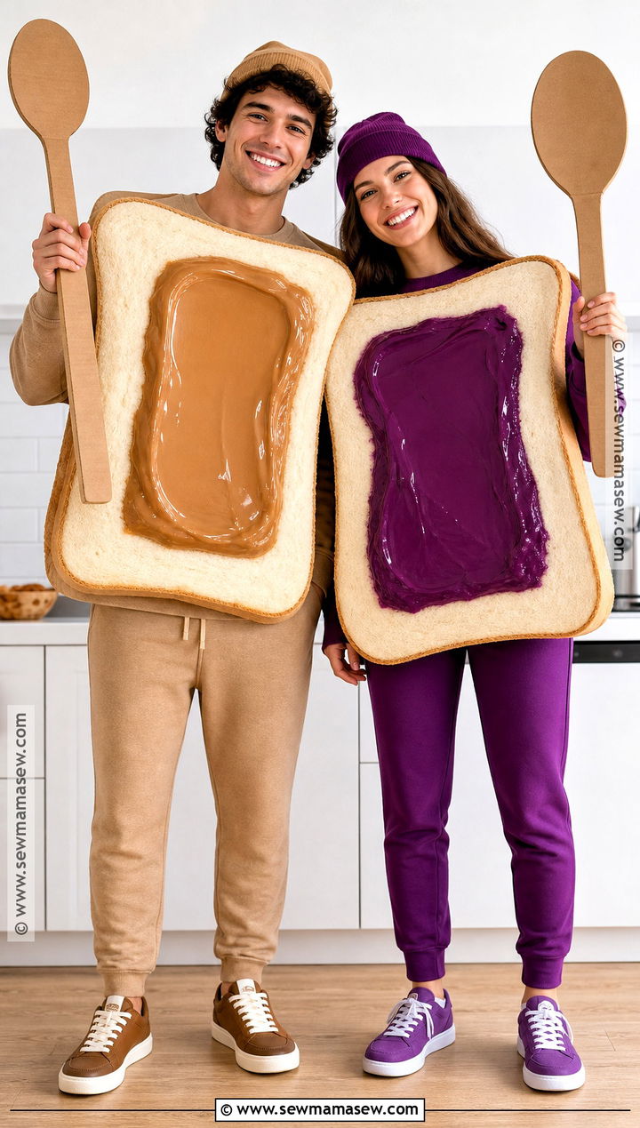 Peanut Butter And Jelly Couple Costume - 30 couple costumes cute