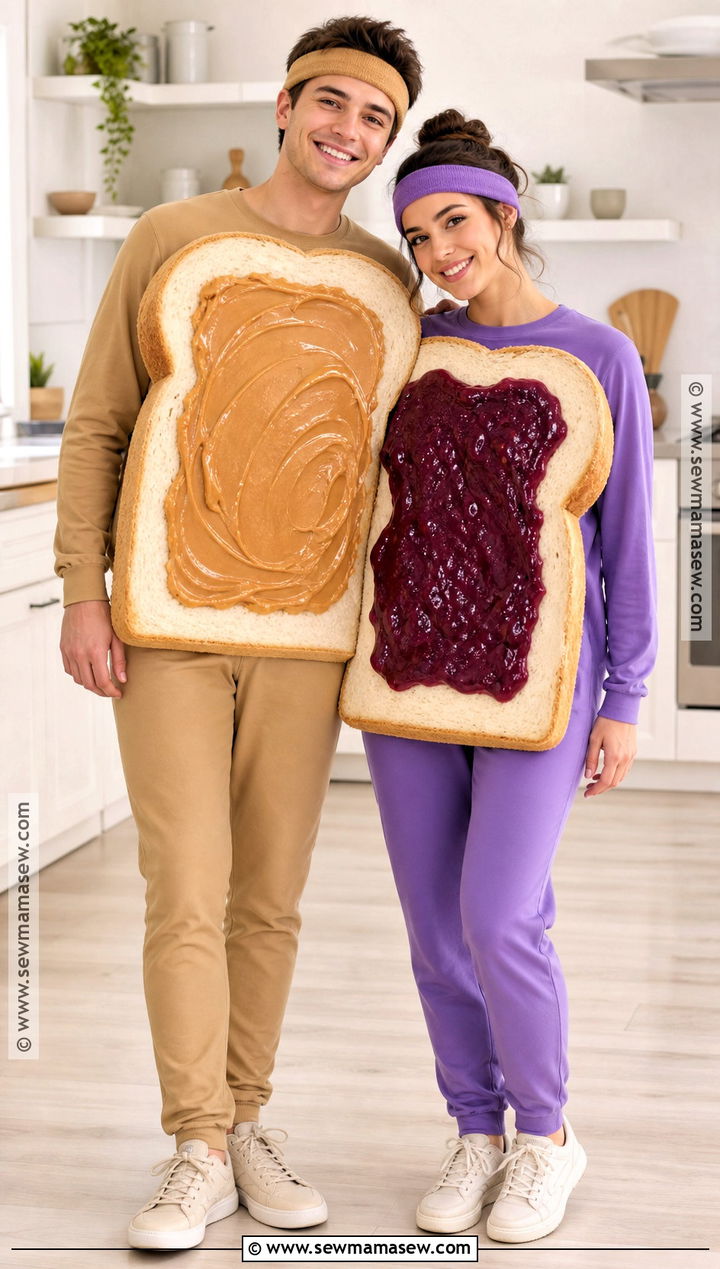 Peanut Butter And Jelly Couple Costume - 35 cute couple costumes for halloween