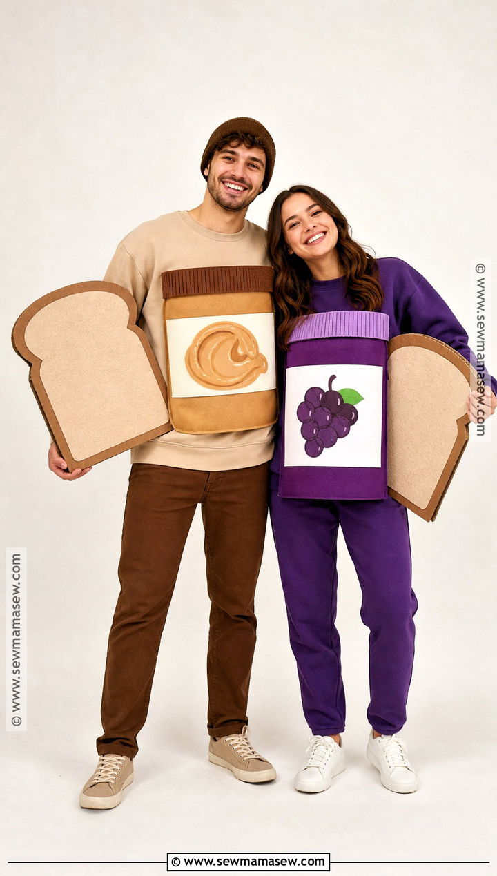 Peanut Butter And Jelly Couple Costume - 40 easy couple costumes