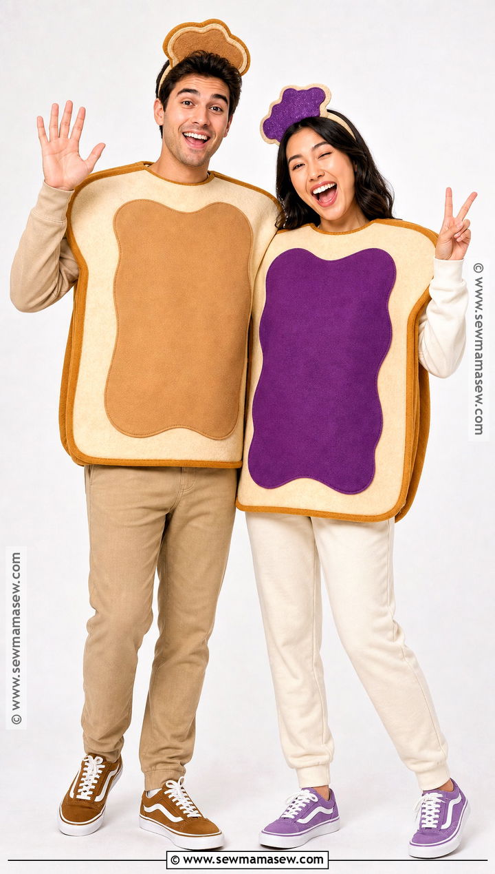 Peanut Butter And Jelly Couple Costume - 40 iconic halloween costumes for couples