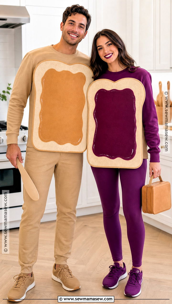 Peanut Butter And Jelly Couple Costume - 45 costume party ideas