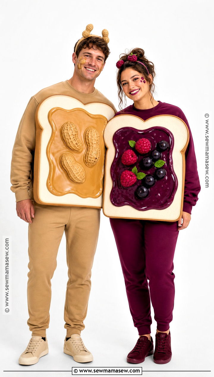 Peanut Butter And Jelly Couple Costume - 45 duo halloween costumes for couples