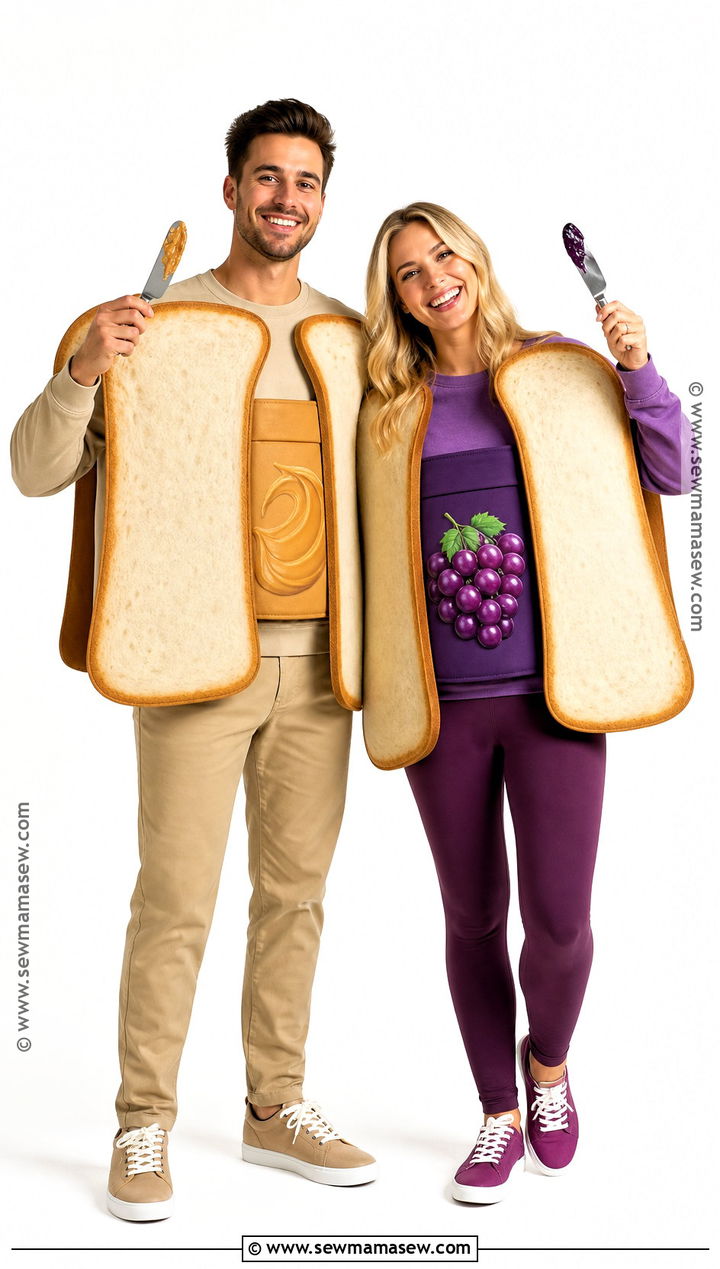 Peanut Butter And Jelly Couple Costume - 30 couple costumes funny