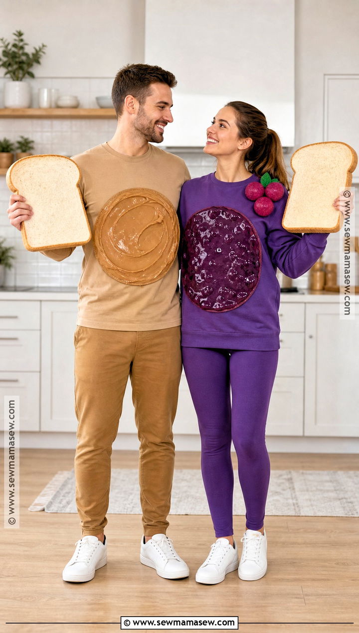 Peanut Butter And Jelly Couple Costume - 45 halloween costumes for couples