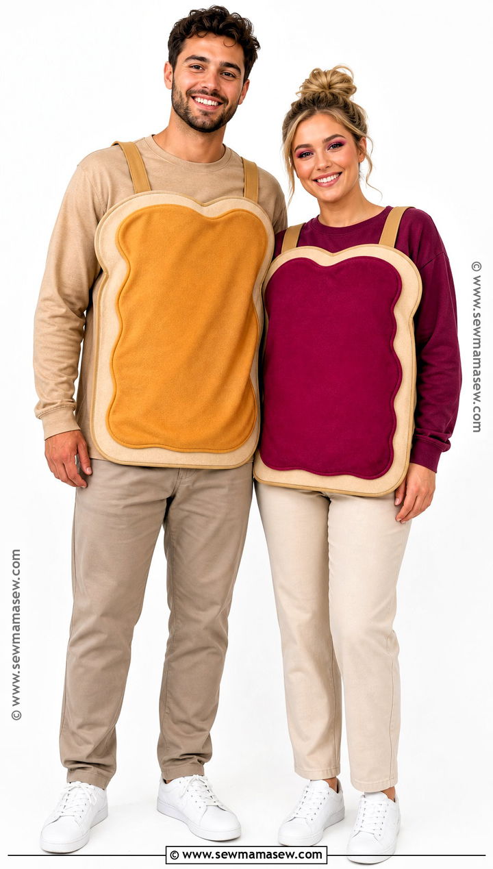 Peanut Butter And Jelly Couple Costume - 50 couple costumes for halloween