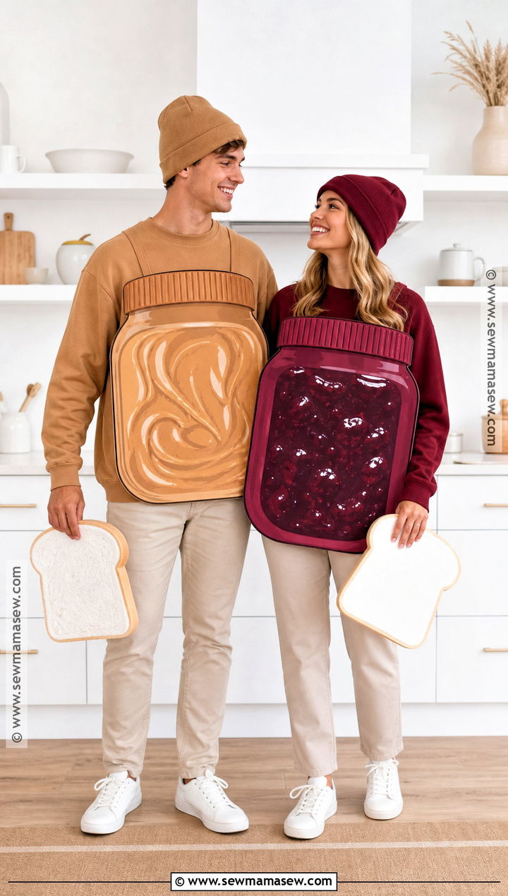 Peanut Butter And Jelly Couple Costume - 50 halloween costumes ideas