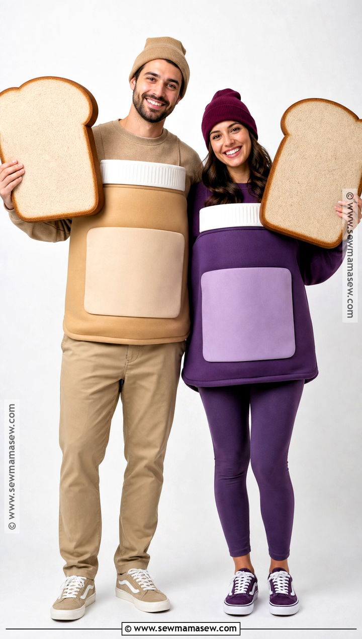 Peanut Butter And Jelly Couple Costume - 30 couple outfits halloween