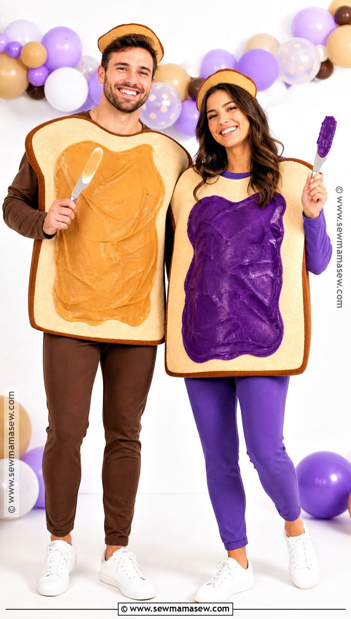 Peanut Butter And Jelly Couple Costume - 30 couples costumes ideas