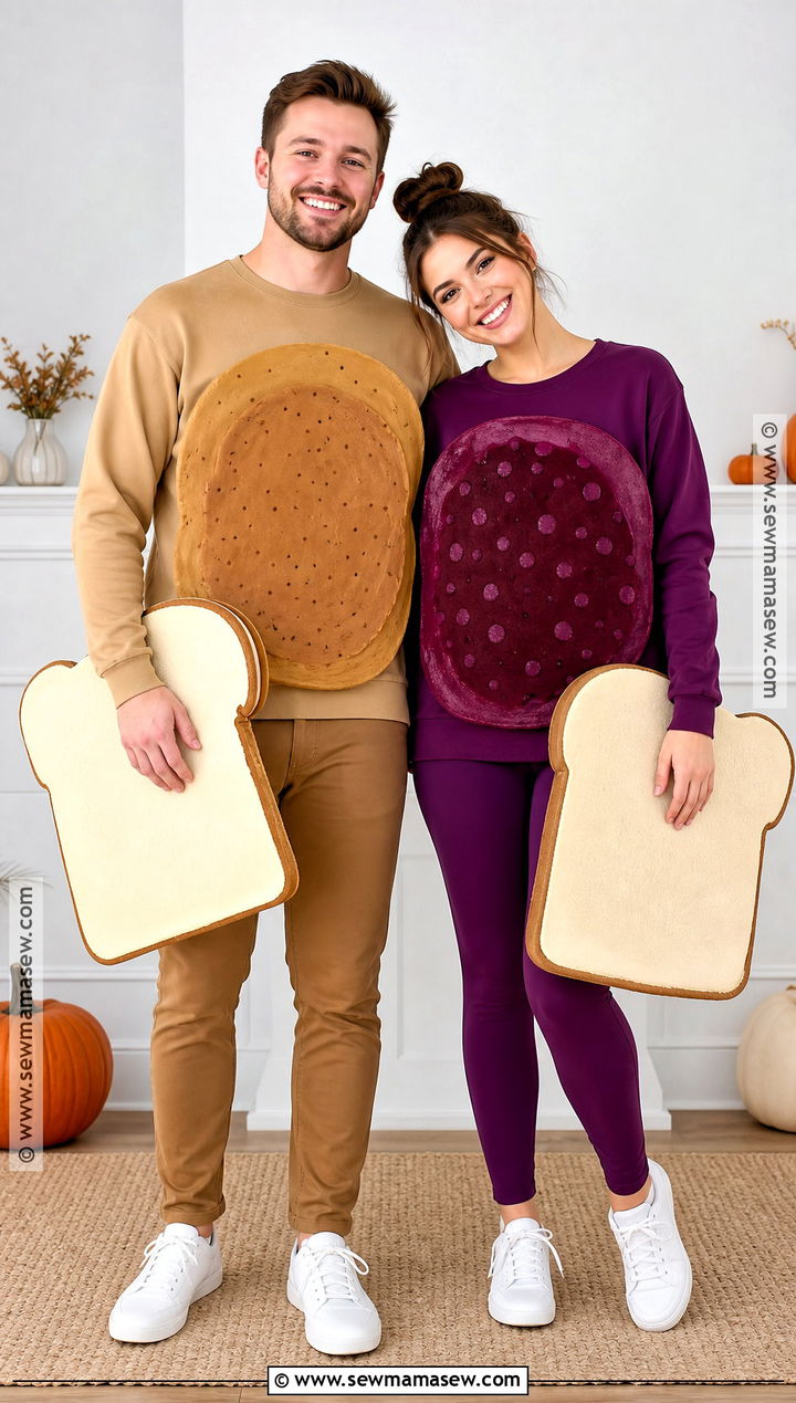 Peanut Butter And Jelly Couple Costume - 30 halloween costume party ideas