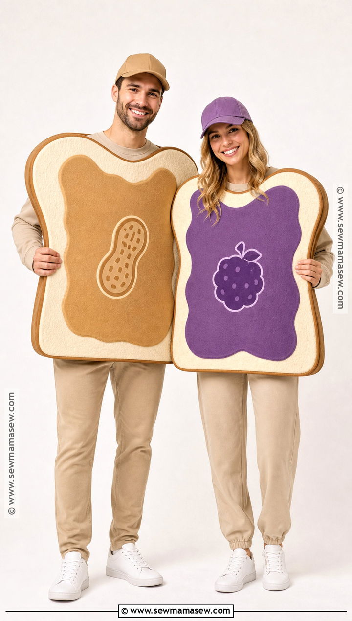 Peanut Butter And Jelly Couple Costume - 35 costume couple ideas