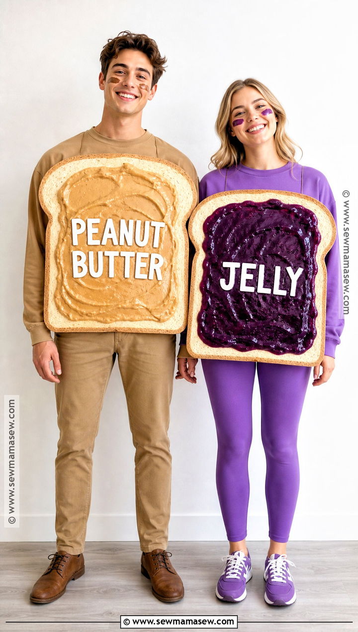 Peanut Butter And Jelly Couples Costume - 40 creative couples costumes