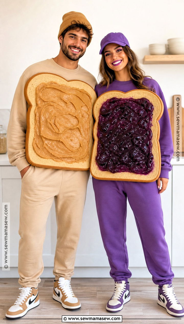Peanut Butter And Jelly Couples Costume - 40 Simple Couples Halloween Costume Ideas