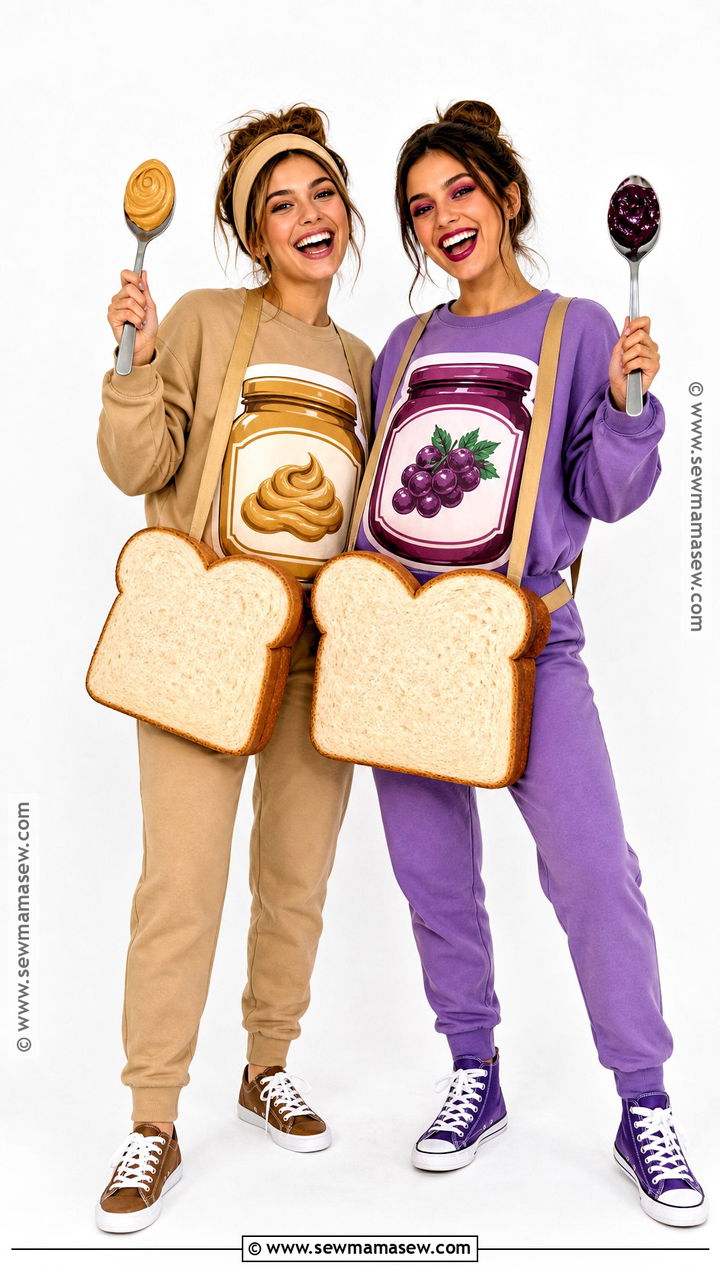 Peanut Butter And Jelly Duo Costume - 35 girl duo costumes