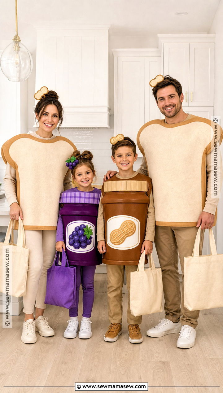 Peanut Butter And Jelly Family Costume - 35 family costumes for four