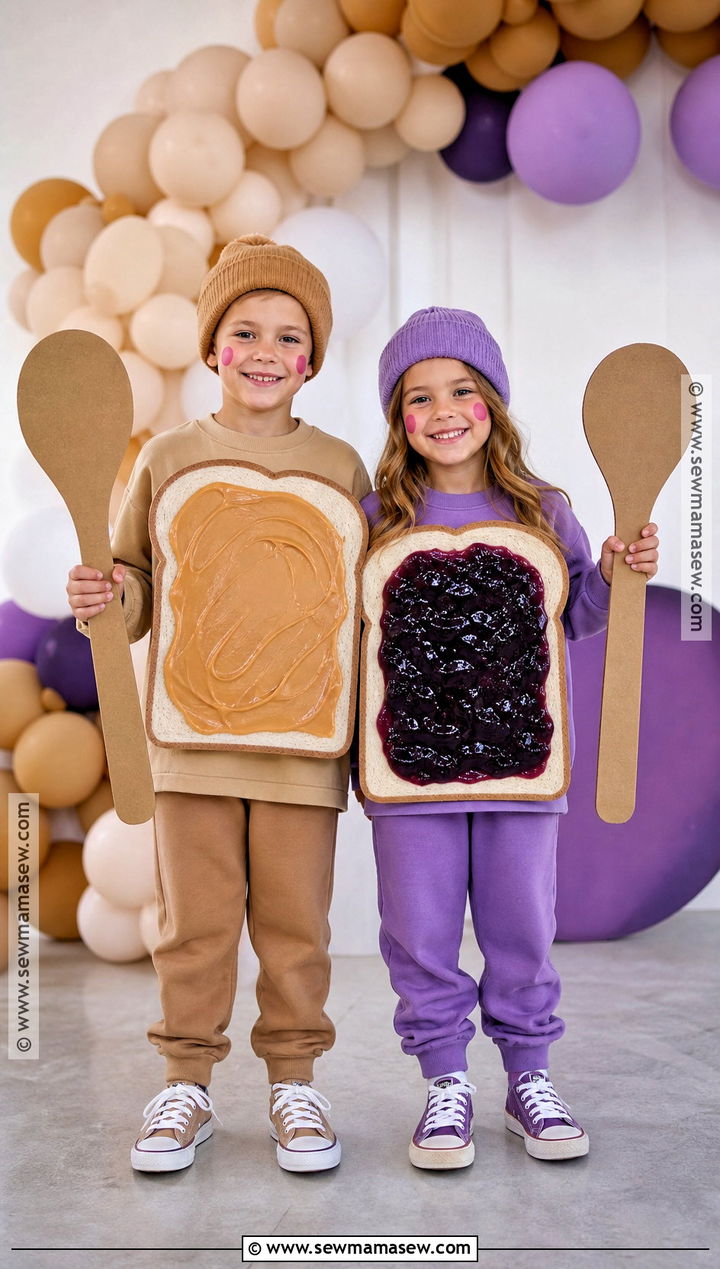 Peanut Butter And Jelly Twin Costume - 30 twin dress up ideas