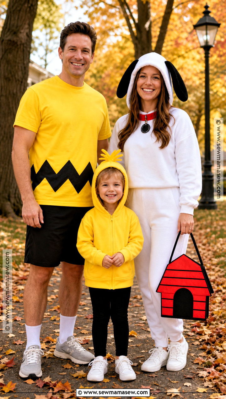 Peanuts Family Costume - 45 family of 3 halloween costumes
