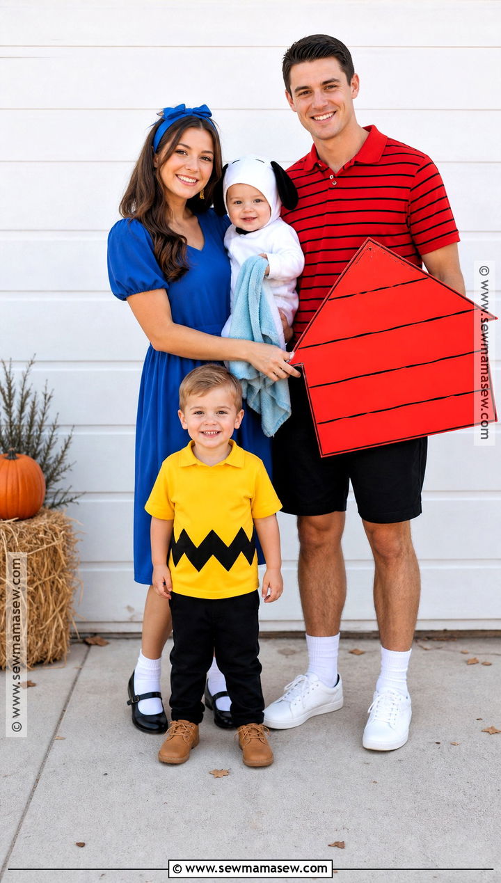 Peanuts Family Costume With Toddler - 35 family halloween costumes with for toddlers