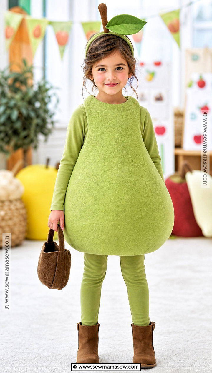 Pear Costume For Kids - 30 fruit costumes for kids