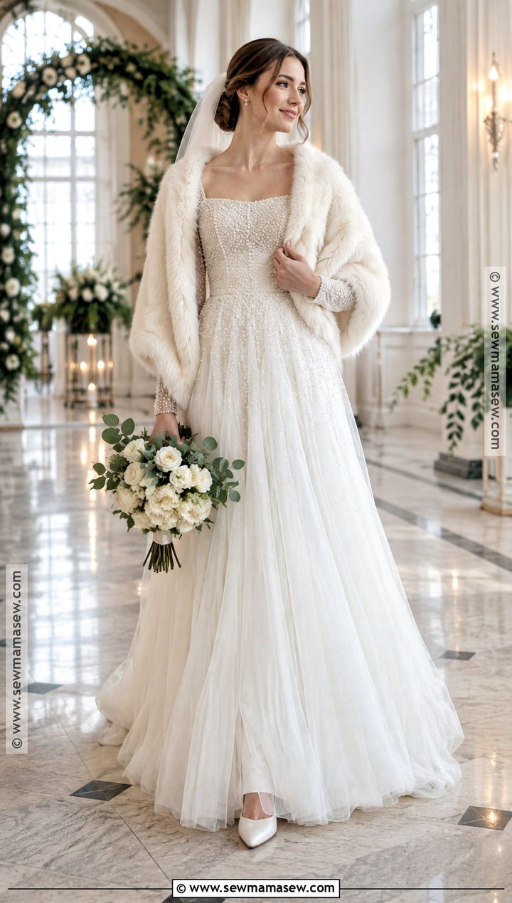 Pearl Beaded Wedding Dress - 15 Wedding Dresses November Brides