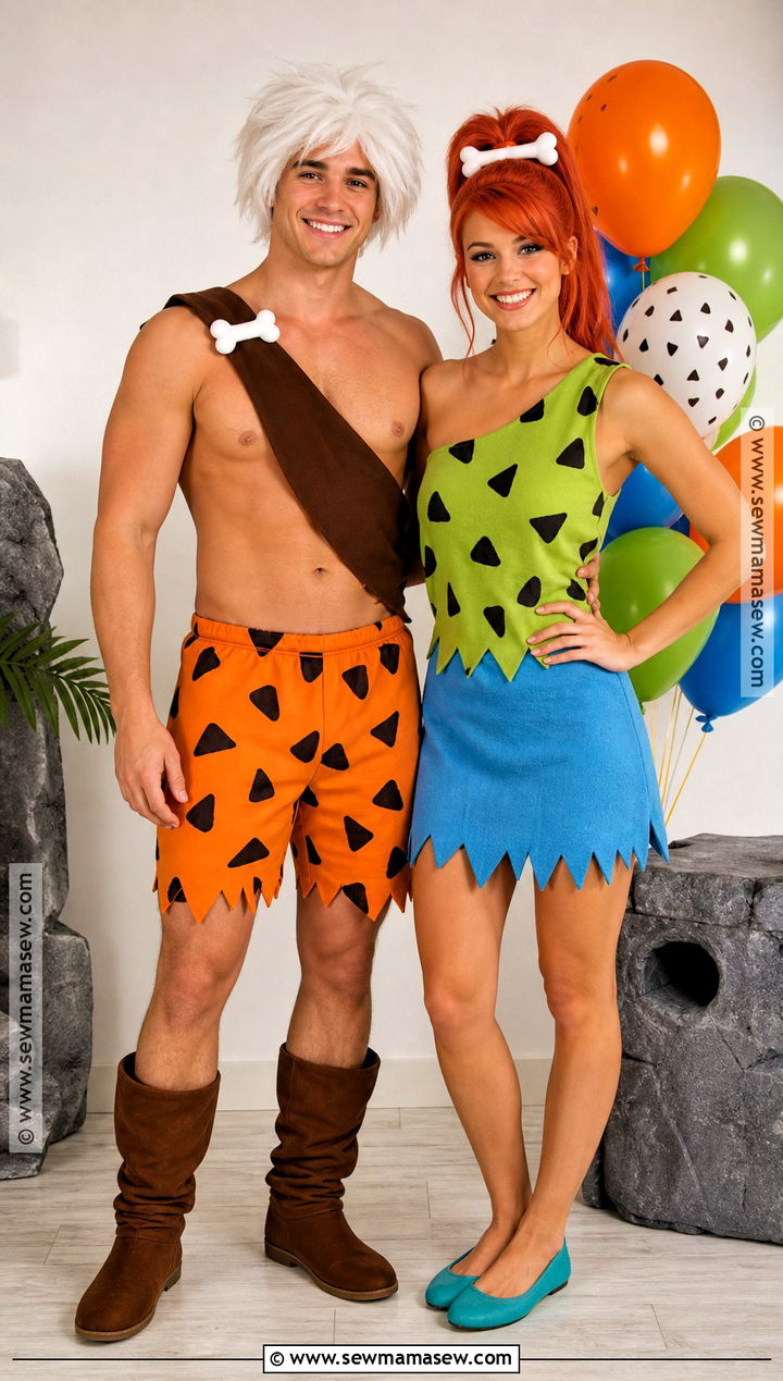 Pebbles And Bamm Bamm Couple Costume - 30 bam bam costume ideas