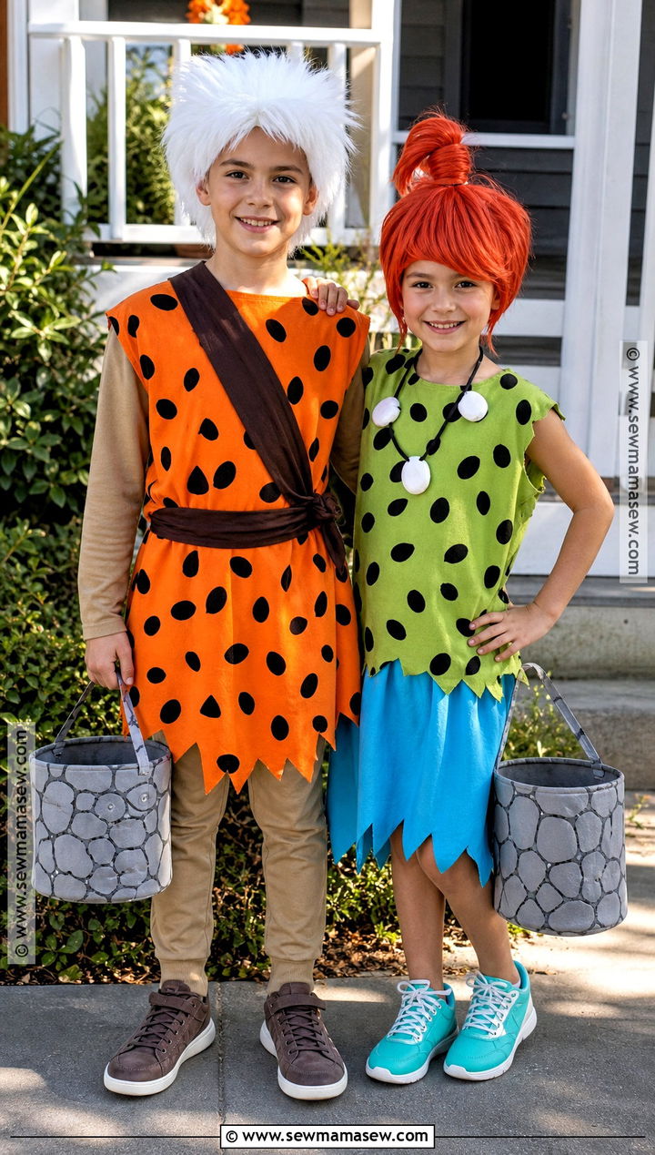 Pebbles And Bamm Bamm Sibling Costume - 30 bam bam costume ideas