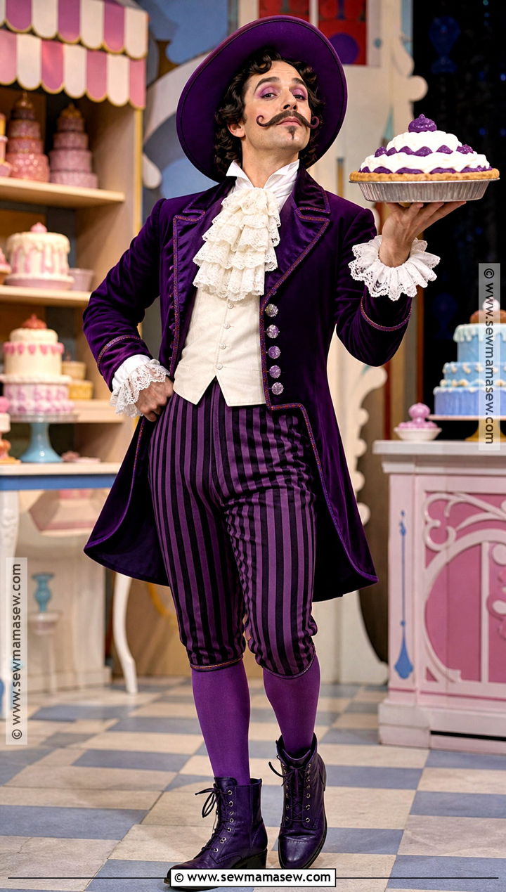 Peculiar Purple Pieman Costume With Purple Coat - 35 strawberry shortcake characters costumes