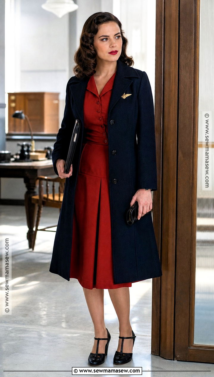 Peggy Carter Red Dress Costume - 30 red dress halloween costume ideas