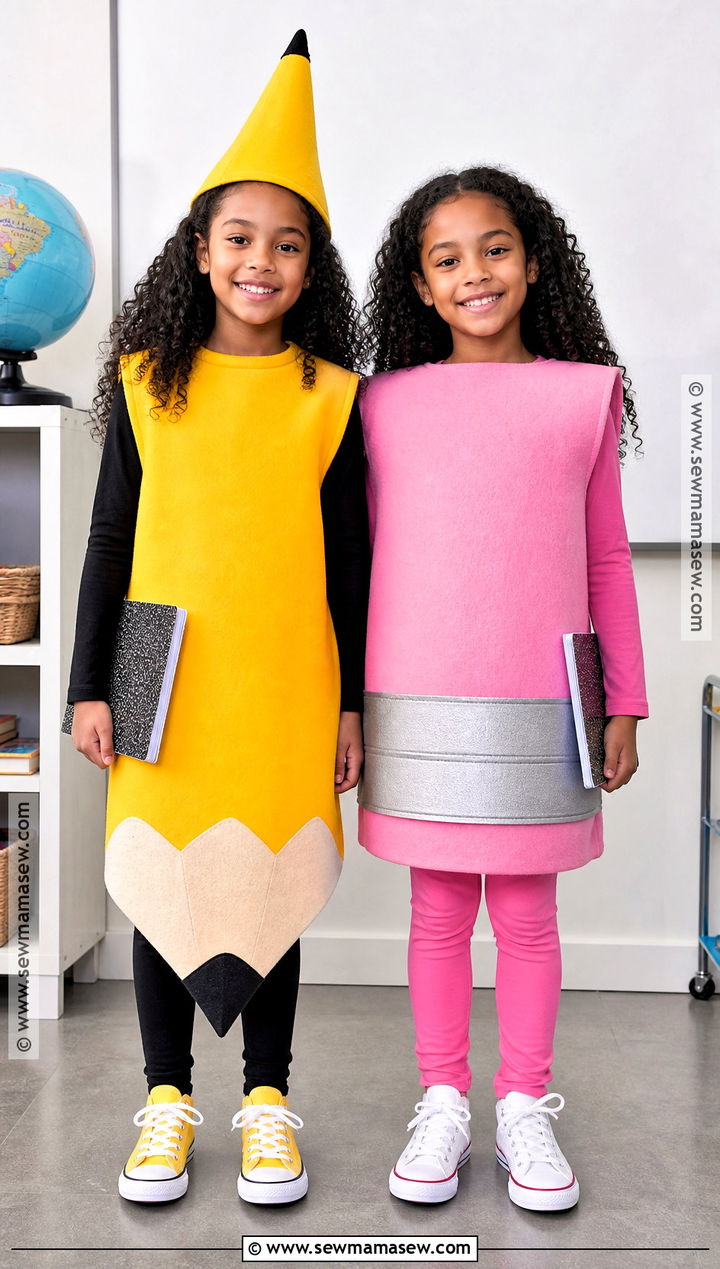 Pencil And Eraser Twin Costume - 35 twin costumes