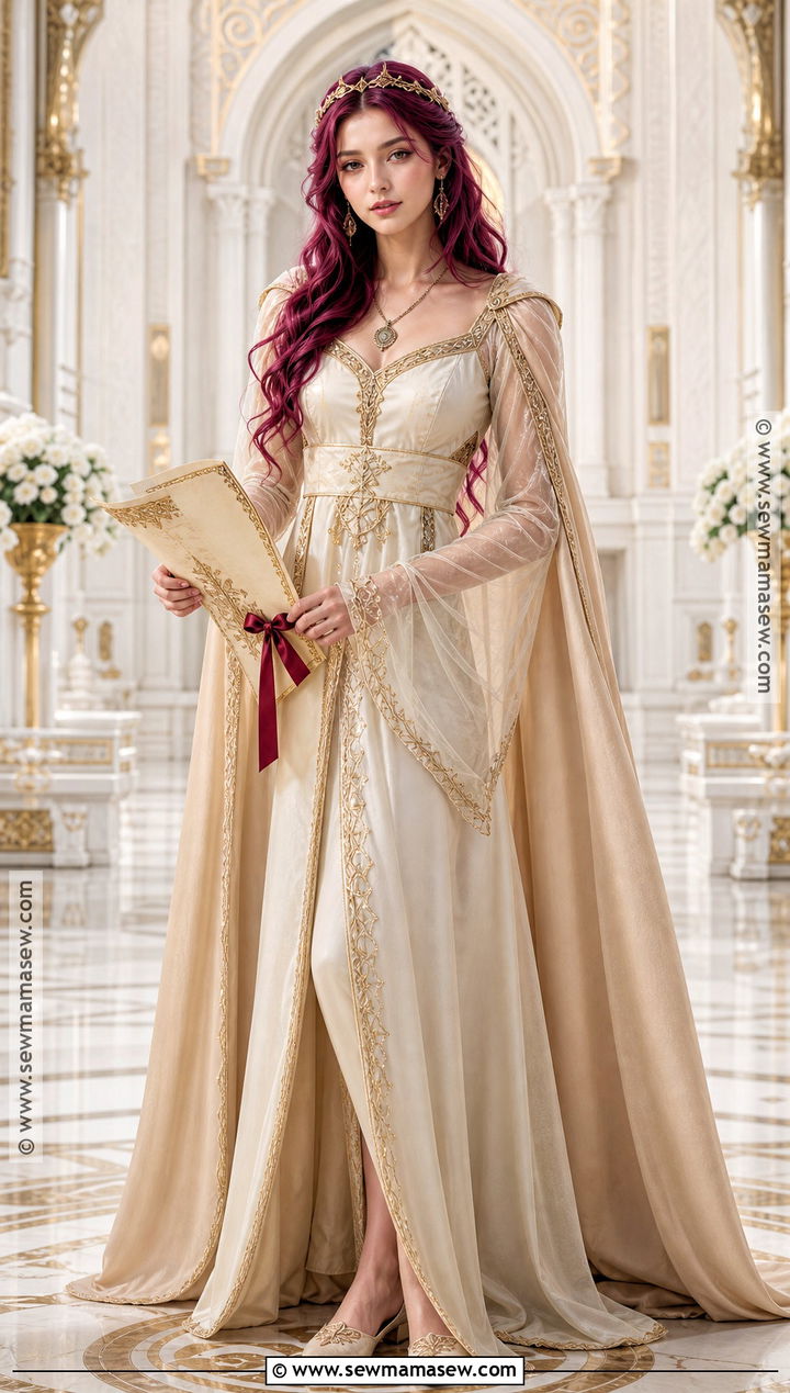 Penelope Cosplay With Ivory And Gold Dress - 30 Penelope Cosplay Ideas