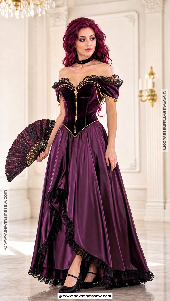 Penelope Cosplay With Purple Velvet Gown - 30 Penelope Cosplay Ideas