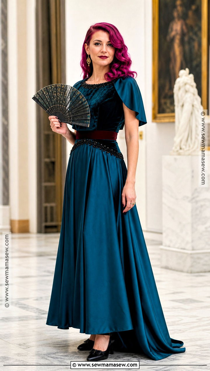 Penelope Cosplay With Teal Evening Gown - 30 Penelope Cosplay Ideas