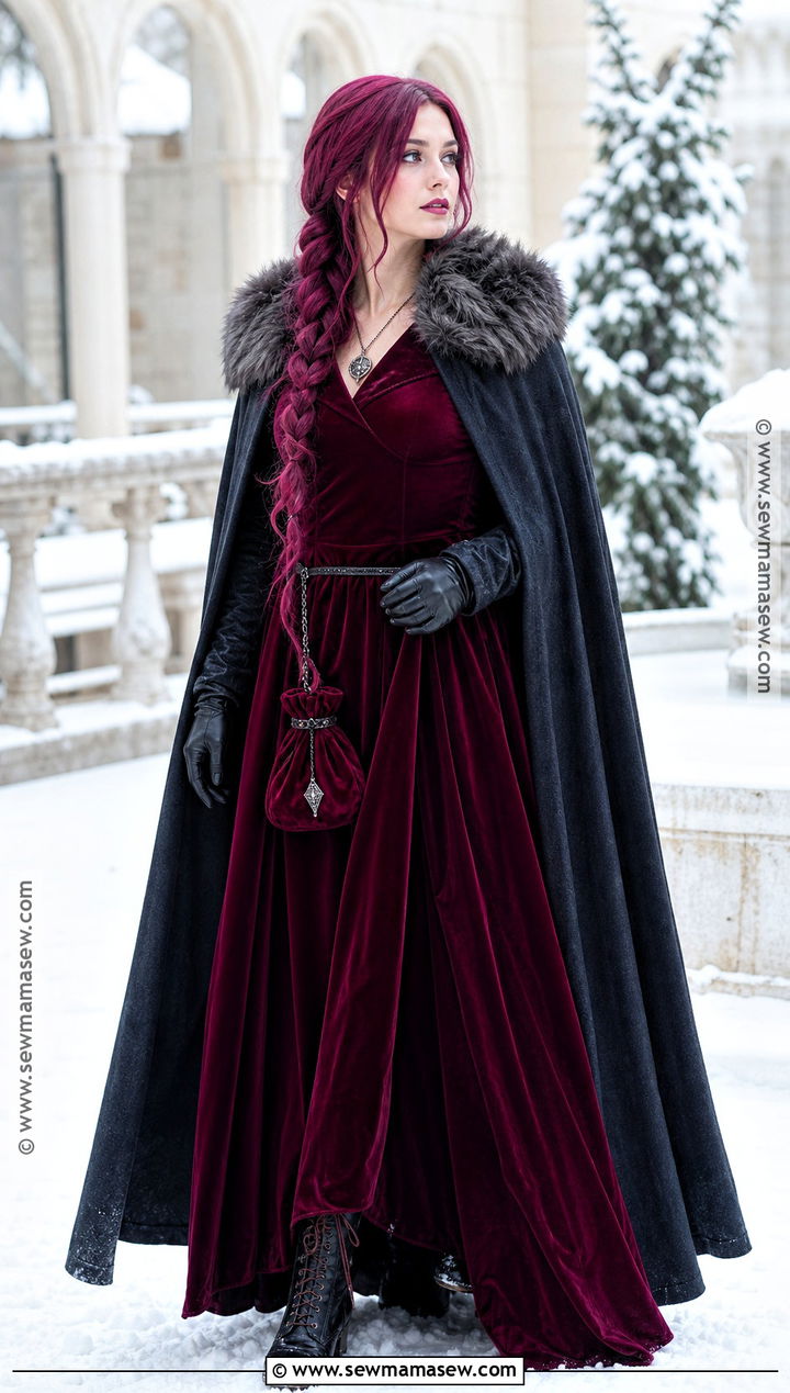 Penelope Cosplay With Winter Cape And Gown - 30 Penelope Cosplay Ideas