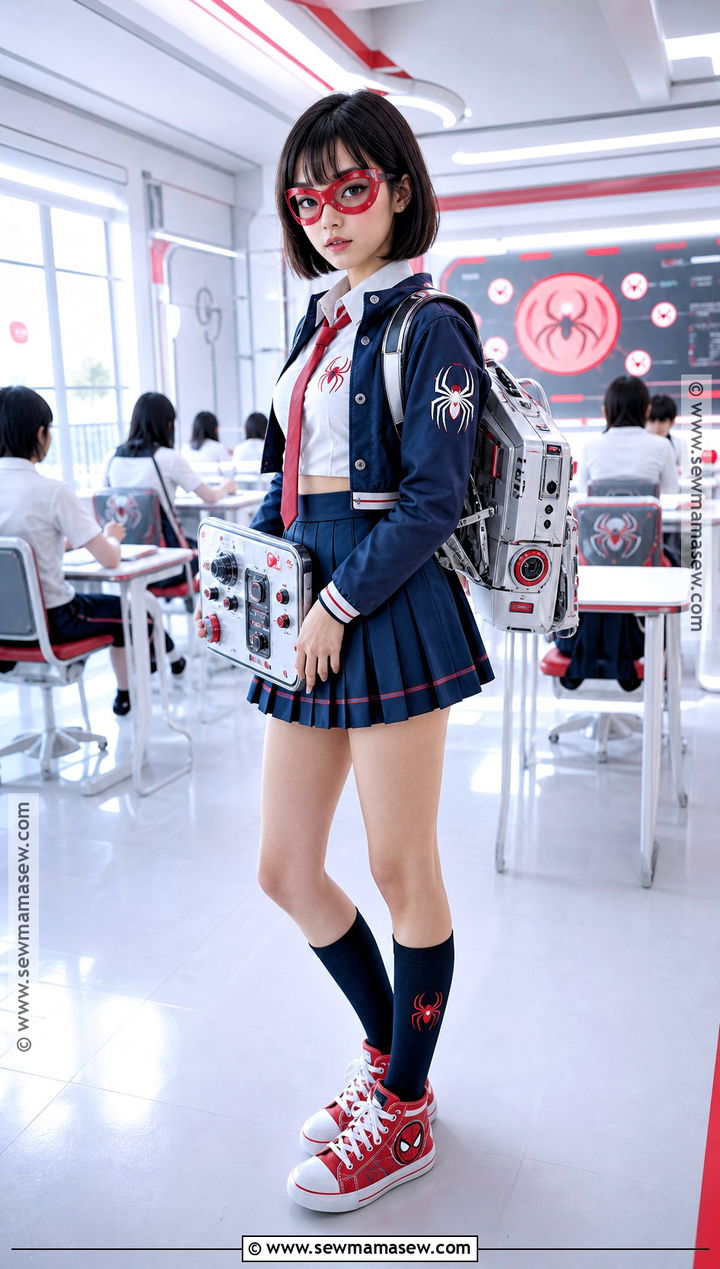 Peni Parker School Costume - 30 girl spiderman costume ideas