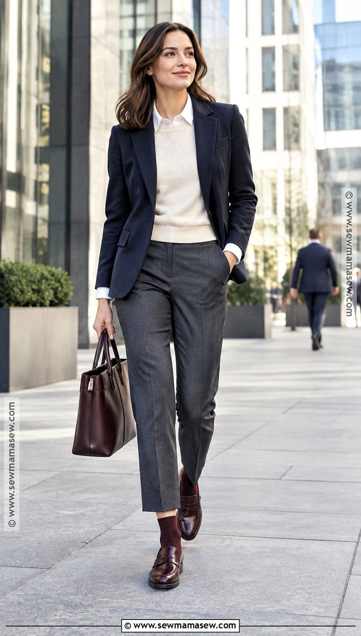 Penny Loafers With Tailored Trousers - 25 autumn shoes for women