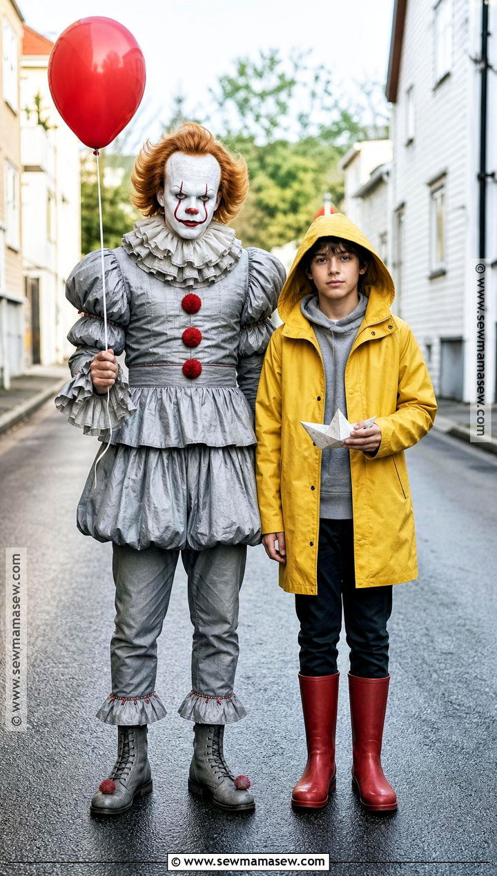 Pennywise And Georgie Couple Halloween Costume - 35 it halloween costumes